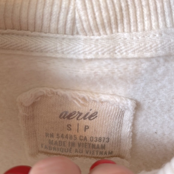 Aerie - Embroidered Mock Neck Oversized Sweater - Picture 5 of 9